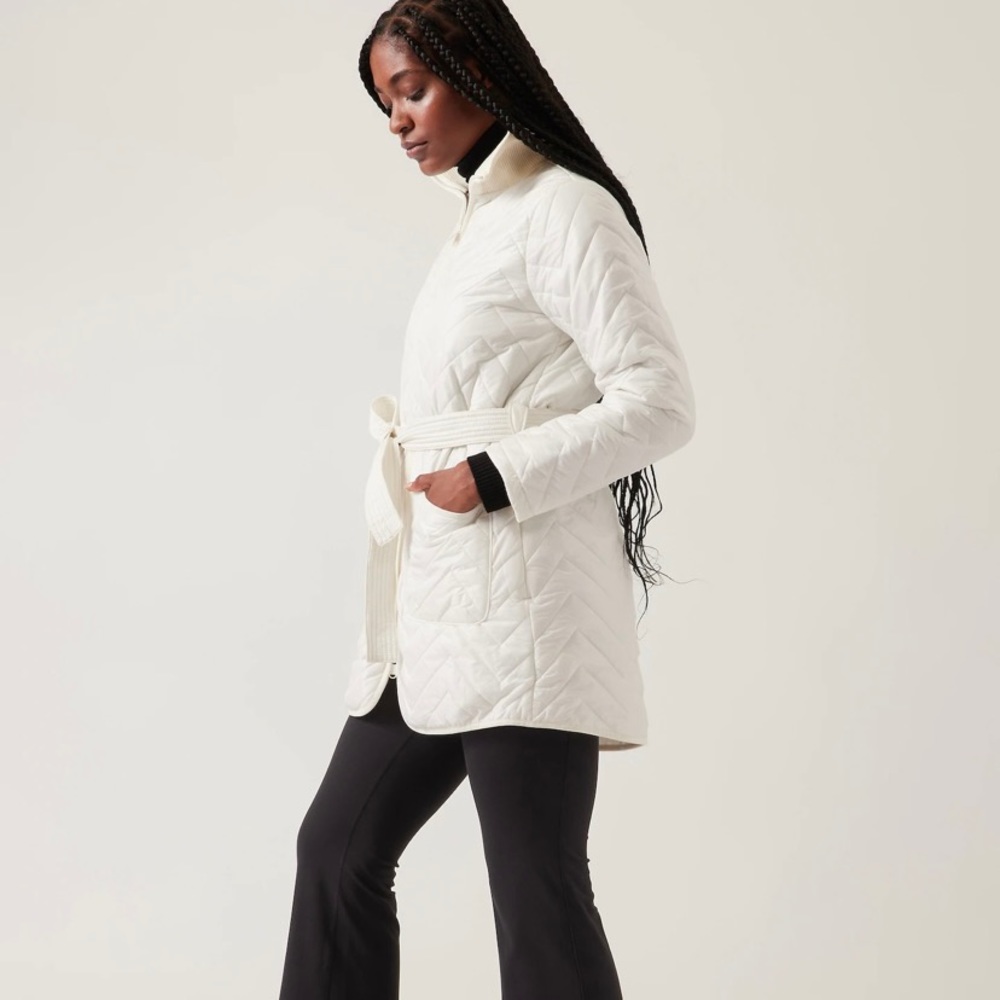 Athleta Mendocino Coat (White, size M)